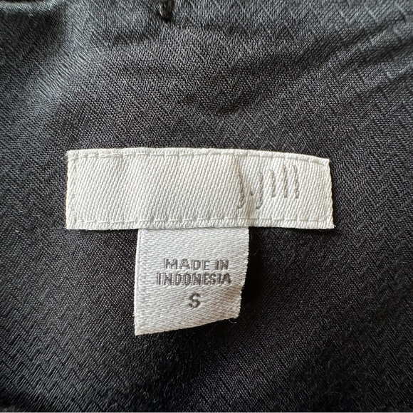 J JILL PAISLEY SPLIT BACK LAYERED BLACK TUNIC DRESS SLEEVELESS | SIZE: SMALL - Picture 11 of 11